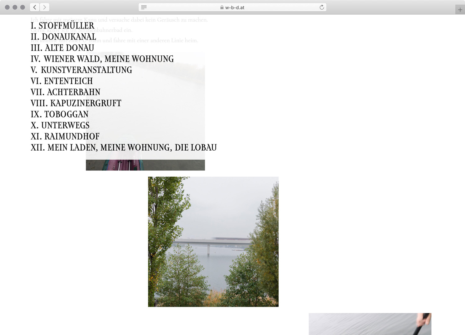 Screenshot of Website (w-b-d.at)